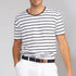 Martinique – Round neck t-shirt Black & White Stripe